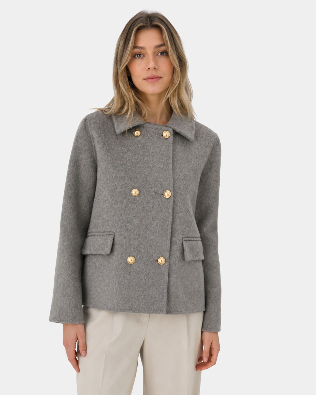 Mélisya | Elegant Coat with Collar (1)