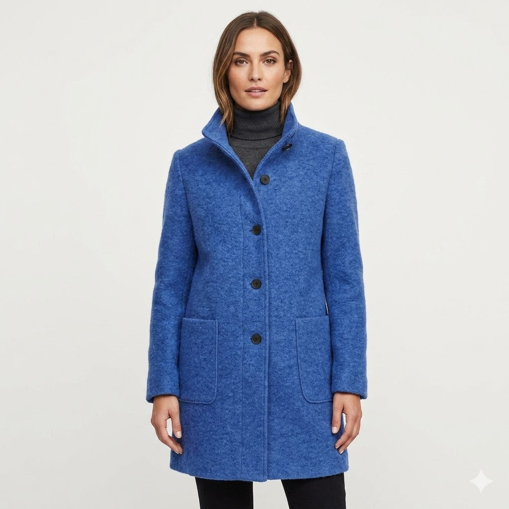 Isabelle Laurent | Luxury Wool Blend Coat For Women (1)