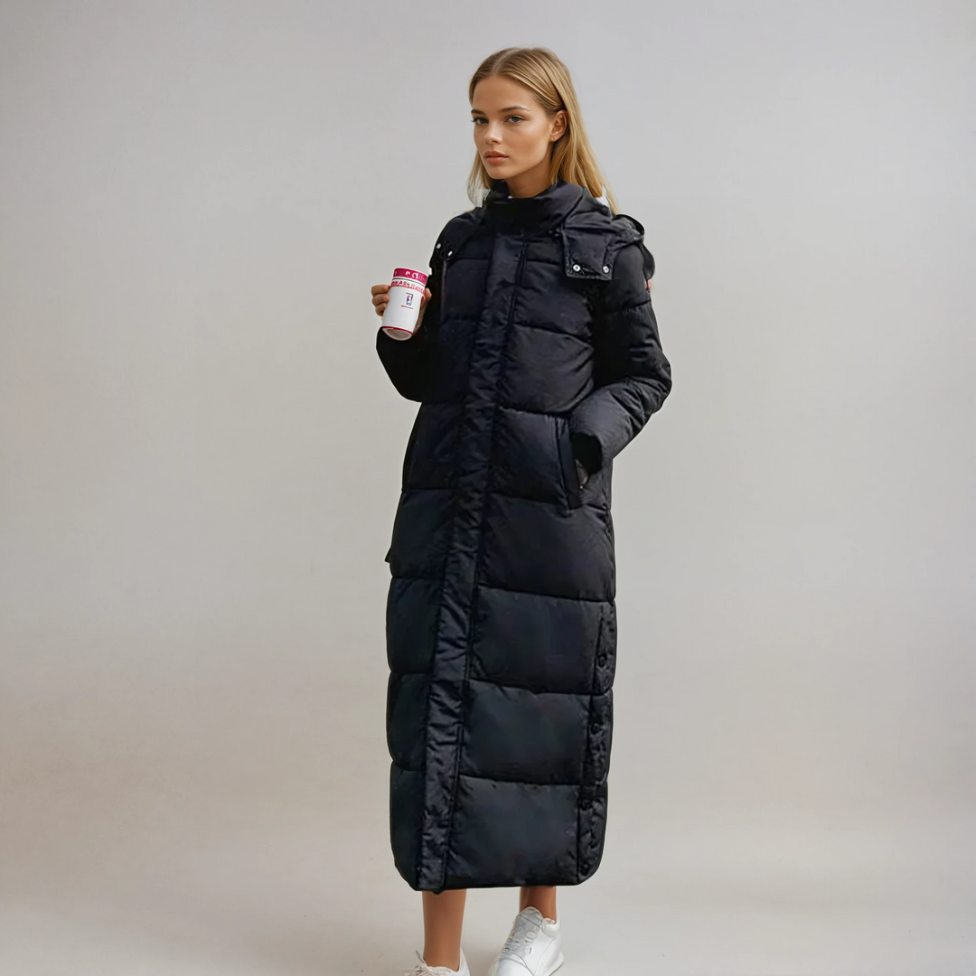 Women's Elegant Long puffer coat (3)