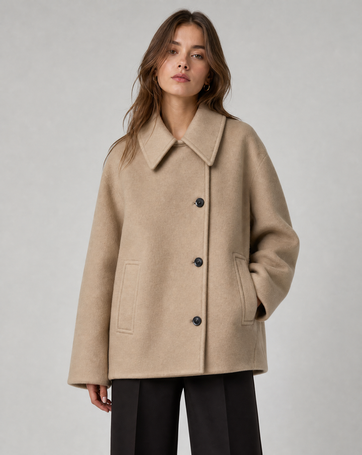 Isabely Short Elegant Coat Jacket (5)