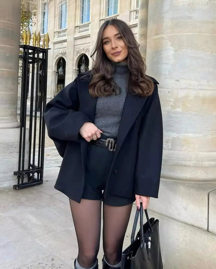 Isabely Short Elegant Coat Jacket (8)