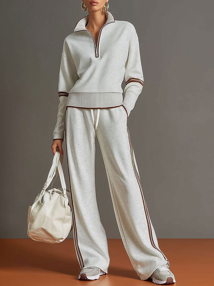 Imogen | Relaxed Wide Leg Two-Piece Lounge Set (1)