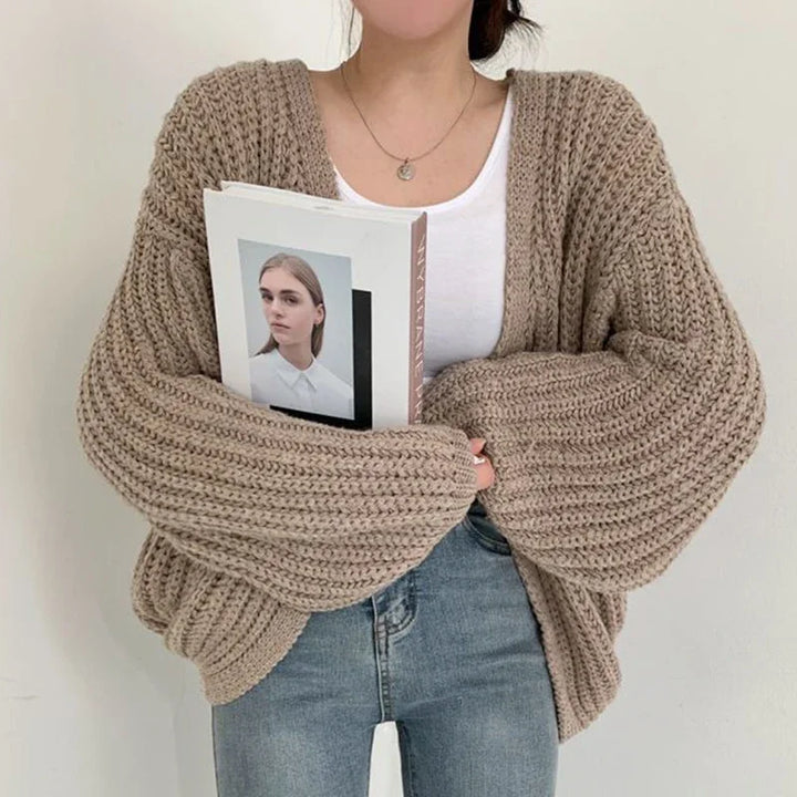 Oversized Sleeve Knit Cardigan (4)