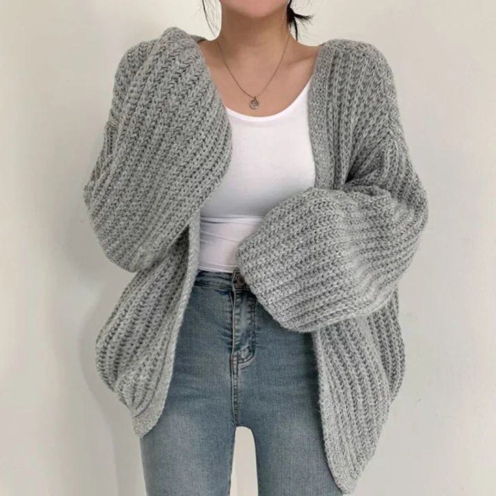 Oversized Sleeve Knit Cardigan (3)