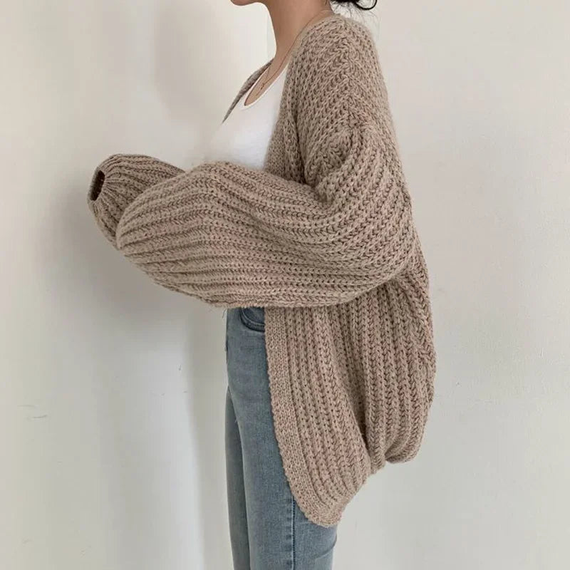 Oversized Sleeve Knit Cardigan (6)