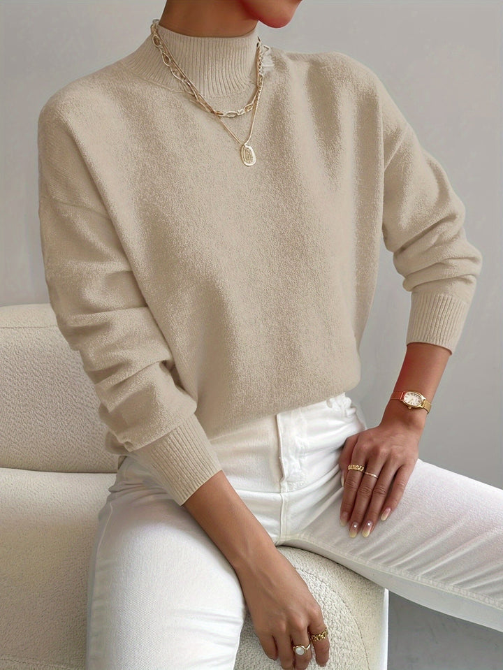 Mara | Women's Relaxed Mock-Neck Fleece Sweatshirt (6)