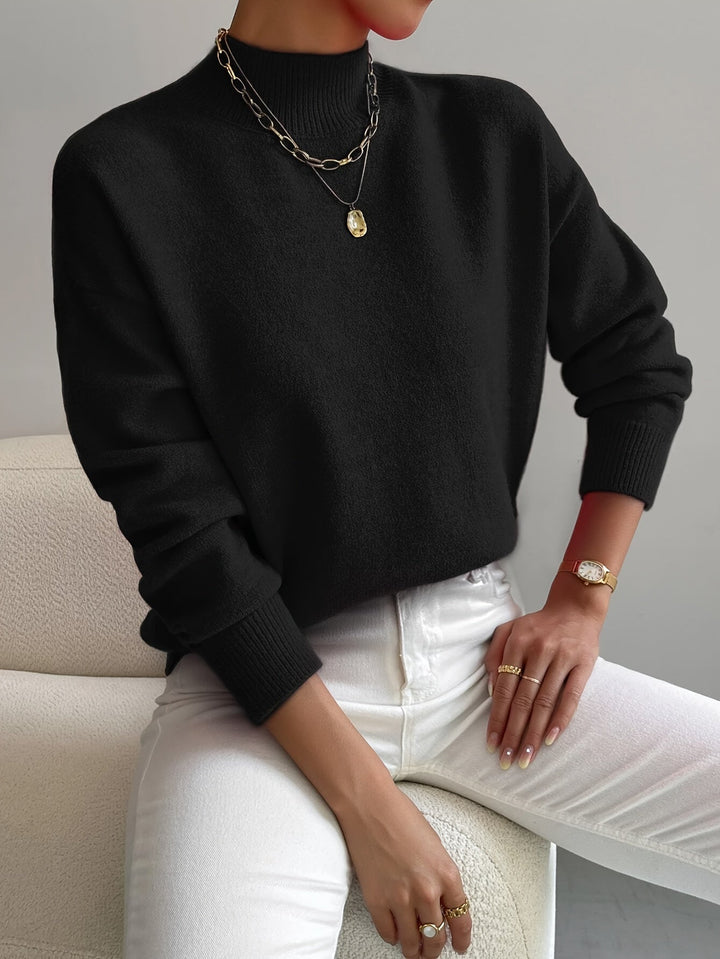 Mara | Women's Relaxed Mock-Neck Fleece Sweatshirt (7)